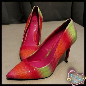 Mix No. 6 Rainbow Sorbet Heels Size 6